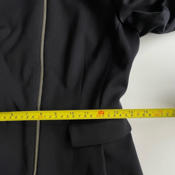 Ted Baker Black with Tag Zameli Peplum Cropped Jacket London Blazer - Picture 13 of 15